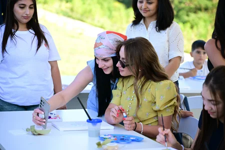 Leyla Aliyeva and Alena Aliyeva attend Charity Festival