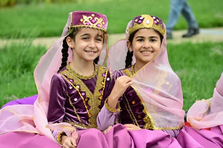 Leyla Aliyeva and Alena Aliyeva attend Charity Festival