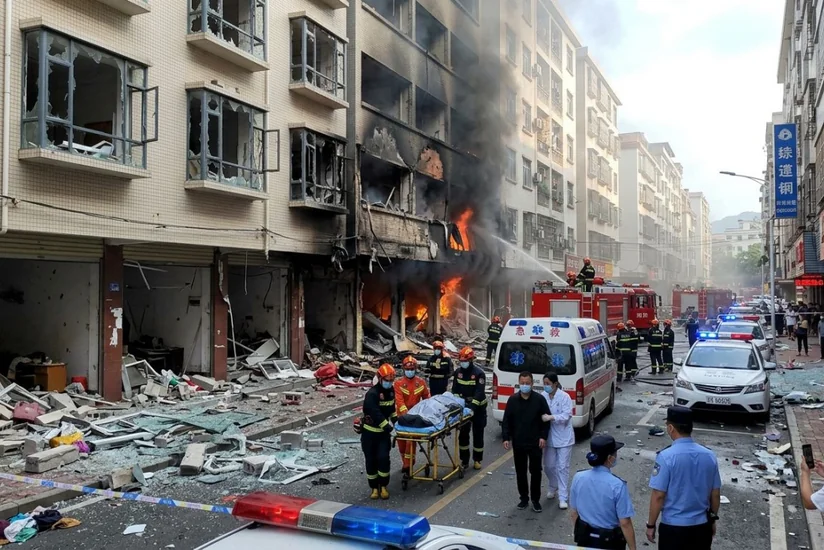 3 missing after explosion in residential building in northeast China