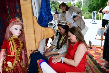 Leyla Aliyeva and Alena Aliyeva attend Charity Festival