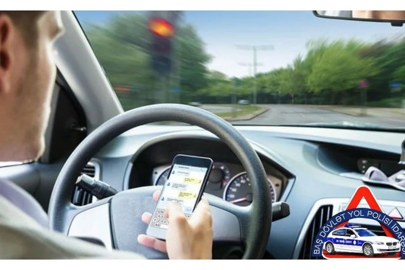 Bu il sükan arxasında mobil telefondan istifadə ilə bağlı 11 mindən çox sürücü cərimələnib