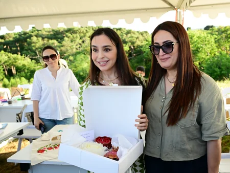 Leyla Aliyeva and Alena Aliyeva attend Charity Festival