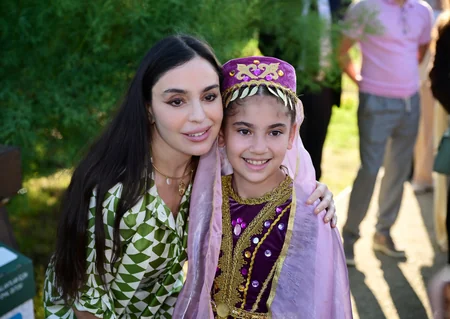 Leyla Aliyeva and Alena Aliyeva attend Charity Festival