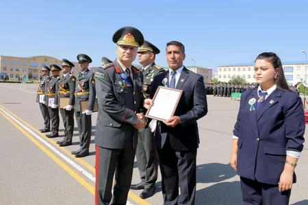 Naxçıvan Hərbi Kollecinin ilk məzun buraxılış mərasimi keçirilib