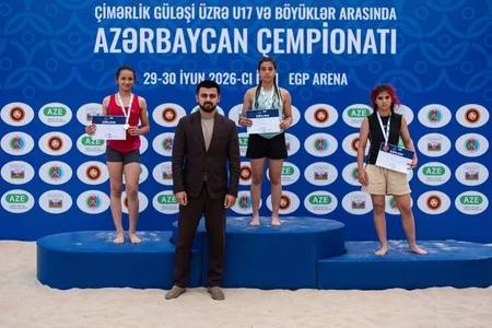 Çimərlik güləşi üzrə Azərbaycan çempionatına yekun vurulub