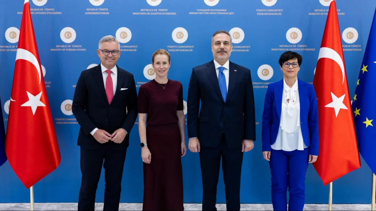 Turkish foreign minister meets EU officials in Ankara