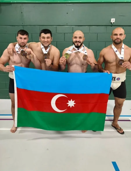 Azərbaycan sumoçuları Avropa çempionatında dörd medal qazanıblar