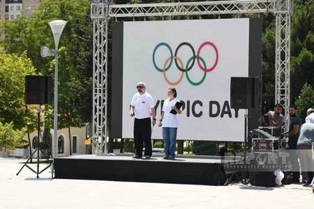 Bakıda MOK-un təşkilatçılığı ilə Olimpiya Gününə həsr olunmuş tədbir keçirilib