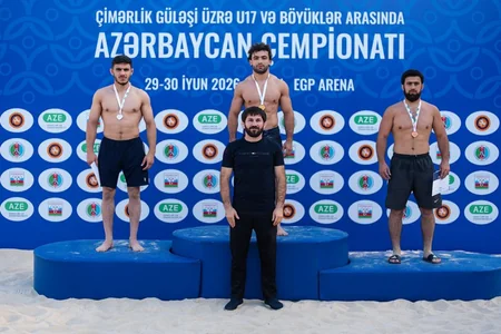 Çimərlik güləşi üzrə Azərbaycan çempionatına yekun vurulub