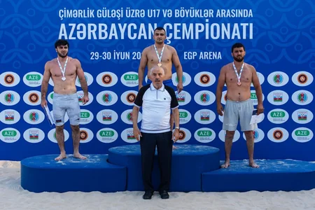 Çimərlik güləşi üzrə Azərbaycan çempionatına yekun vurulub
