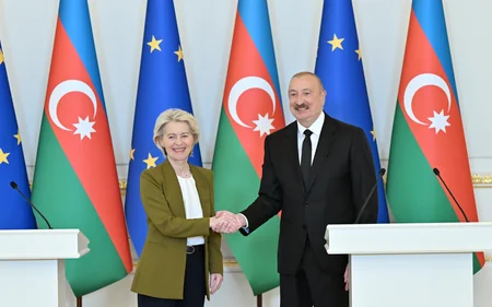 İlham Əliyev və Ursula Fon der Lyayen mətbuata bəyanatlarla çıxış ediblər - YENİLƏNİB