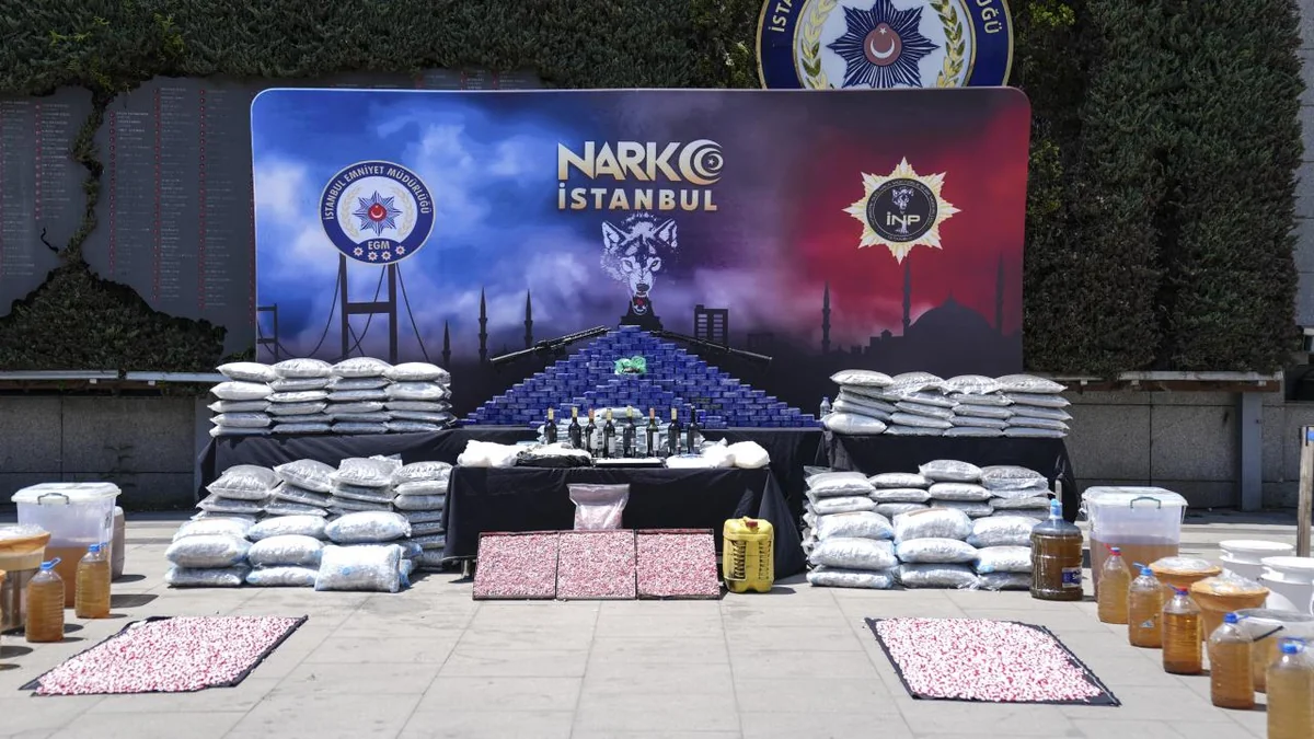 Türkiyədə 1 tondan çox narkotik vasitə aşkarlanıb, 26 nəfər həbs edilib
