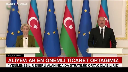 Haber Global İlham Əliyevlə Ursula Fon der Lyayenin görüşü barədə süjet hazırlayıb