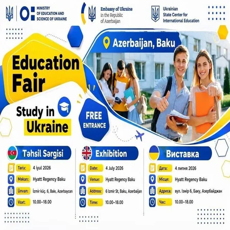 Bakıda Ukrayna universitetlərinin rəsmi təhsil sərgisi keçiriləcək