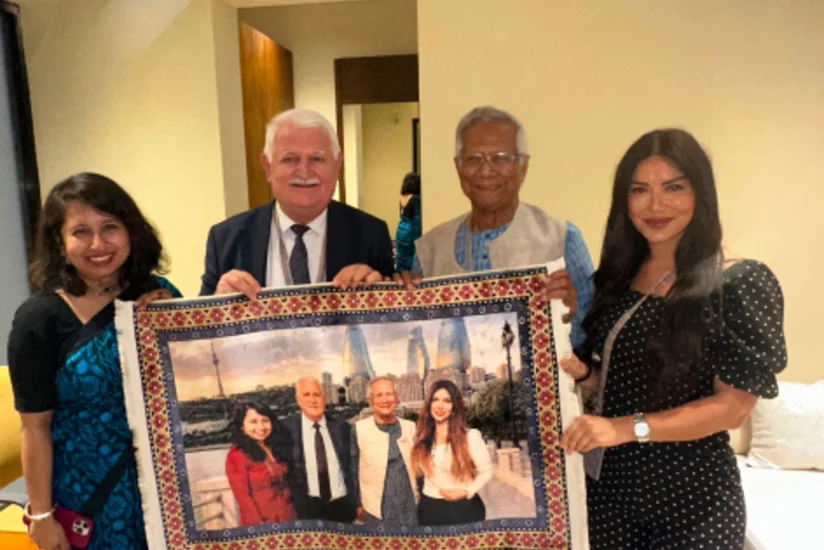 Umud Mirzəyev Nobel Sülh Mükafatı laureatı ilə görüşüb