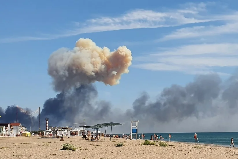 Ukraine strikes Saky airfield in Crimea for second time in week