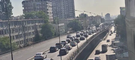 Bakının bəzi yollarında nəqliyyatın sıxlığı yaranıb