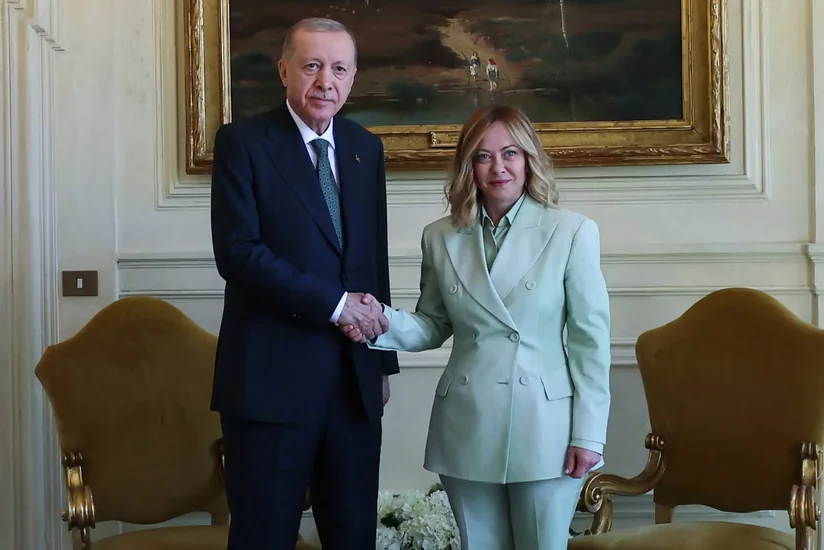 Ərdoğan İtaliyanın Baş naziri ilə regional və qlobal məsələləri müzakirə edib