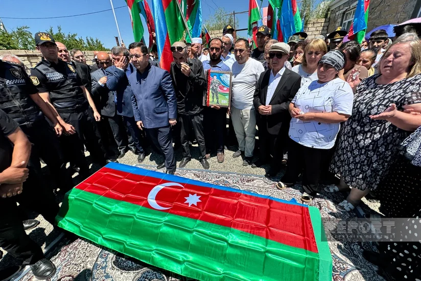 İtkin-şəhid Rauf Əhmədov Goranboyda dəfn edilib - YENİLƏNİB