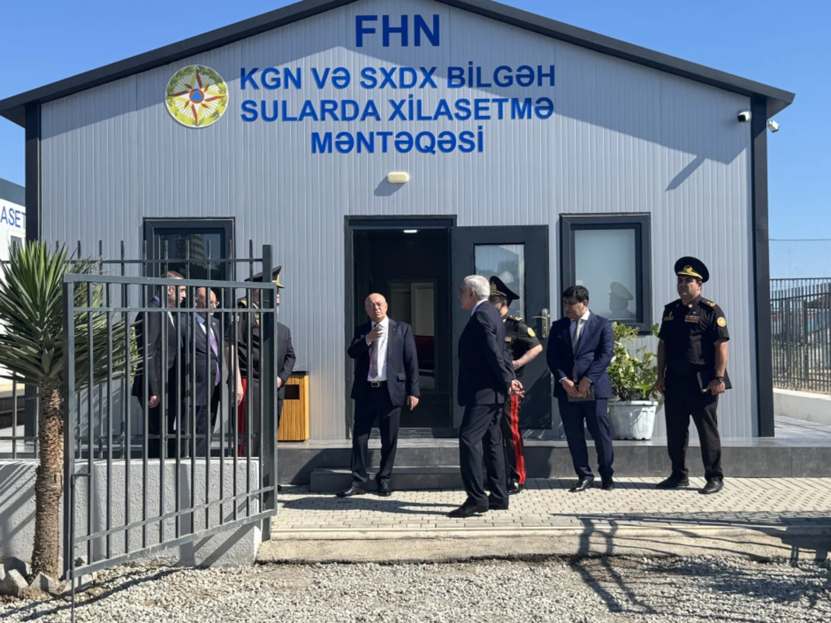 Bilgəh sularda xilasetmə məntəqəsinin açılışı olub, nazir iştirak edib