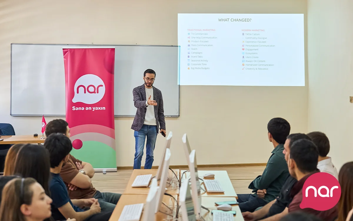 Nar Gəncədə tələbələr üçün marketinq və karyera təlimləri təşkil edib