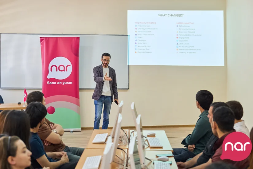 Nar Gəncədə tələbələr üçün marketinq və karyera təlimləri təşkil edib