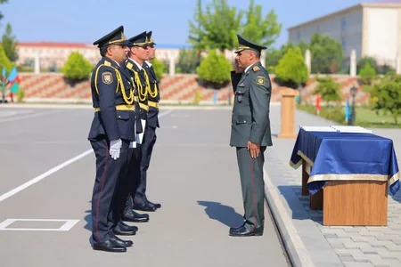 Naxçıvanda Orta İxtisas Polis Məktəbində Polis Günü və buraxılış mərasimi keçirilib