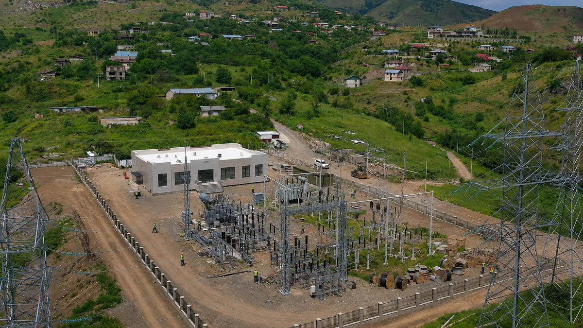 Azerenerji building 110 kV substations in Khankandi and Aghdara