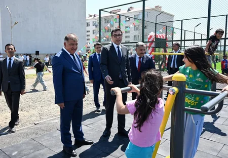 Naftalan, Samux və Mingəçevirdə yeni Sağlam məhəllə idman zonaları istifadəyə verilib