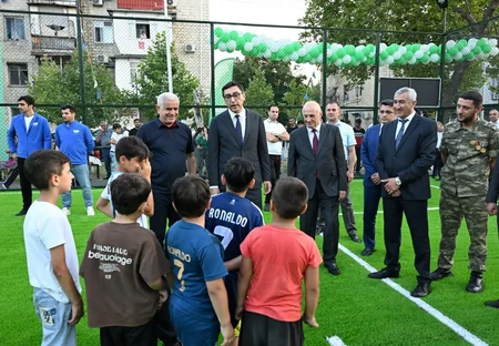 Naftalan, Samux və Mingəçevirdə yeni Sağlam məhəllə idman zonaları istifadəyə verilib