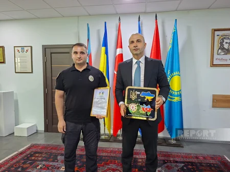 Ukrayna Milli Polisində xidmət edən azərbaycanlılar mükafatlandırılıb