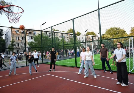 Naftalan, Samux və Mingəçevirdə yeni Sağlam məhəllə idman zonaları istifadəyə verilib
