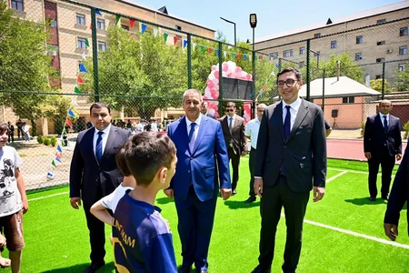 Naftalan, Samux və Mingəçevirdə yeni Sağlam məhəllə idman zonaları istifadəyə verilib