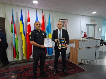 Ukrayna Milli Polisində xidmət edən azərbaycanlılar mükafatlandırılıb