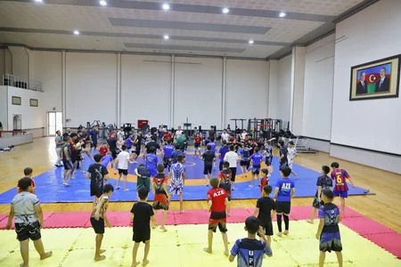 Naxçıvanda UFC döyüşçüsü Fərman Həsənovun ustad dərsi keçirilib