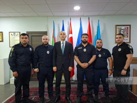 Ukrayna Milli Polisində xidmət edən azərbaycanlılar mükafatlandırılıb