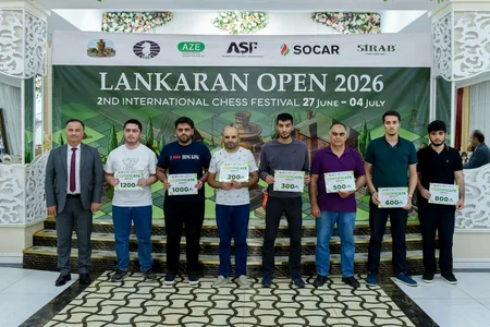 Lankaran Open 2026 Beynəlxalq Şahmat Festivalına yekun vurulub