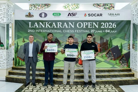 Lankaran Open 2026 Beynəlxalq Şahmat Festivalına yekun vurulub