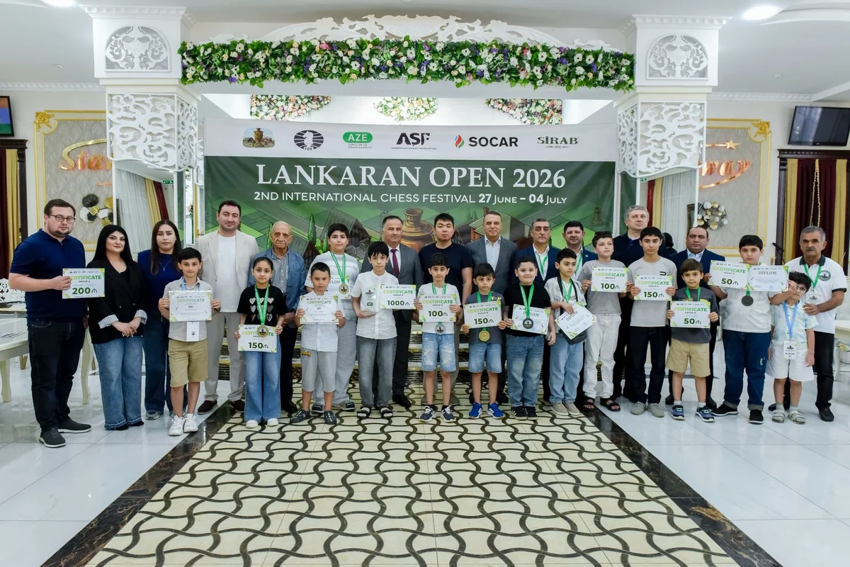 Lankaran Open 2026 Beynəlxalq Şahmat Festivalına yekun vurulub