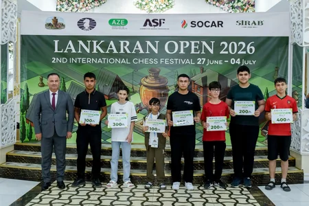 Lankaran Open 2026 Beynəlxalq Şahmat Festivalına yekun vurulub