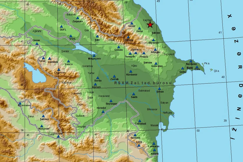 Xaçmaz rayonunda zəlzələ olub