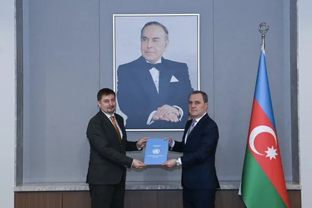 Jeyhun Bayramov mulls regional security issues with new UN resident coordinator