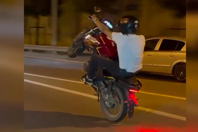 Bakıda motoxuliqanlıq edərək sosial şəbəkələrdə video paylaşan şəxs həbs edilib