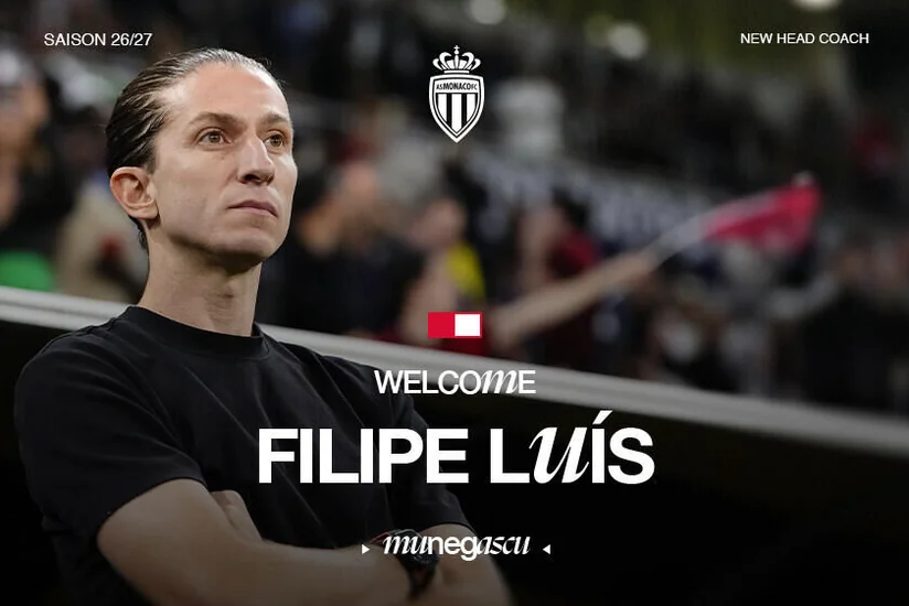 Filipe Luis Monakonun baş məşqçisi olub