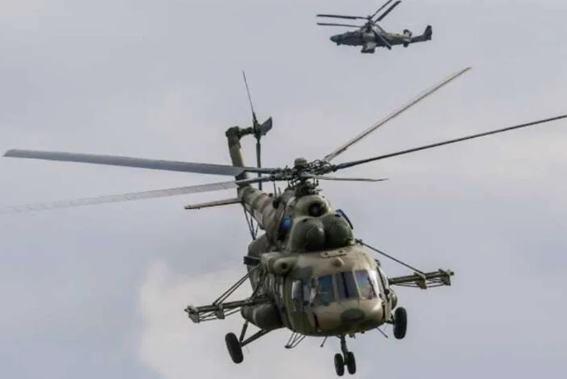 В Украине при перехвате БПЛА разбился вертолет Ми-8, весь экипаж погиб