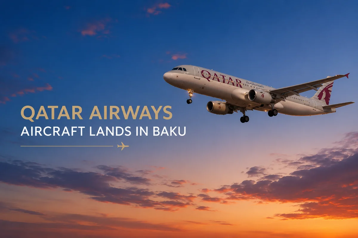 Ð¡Ð°Ð¼Ð¾Ð»ÐµÑ Qatar Airways, ÑÐ»ÐµÐ´Ð¾Ð²Ð°Ð²ÑÐ¸Ð¹ Ð² Ð¢Ð±Ð¸Ð»Ð¸ÑÐ¸, ÑÐ¾Ð²ÐµÑÑÐ¸Ð» Ð²Ð½ÐµÐ¿Ð»Ð°Ð½Ð¾Ð²ÑÑ Ð¿Ð¾ÑÐ°Ð´ÐºÑ Ð² ÐÐ°ÐºÑ