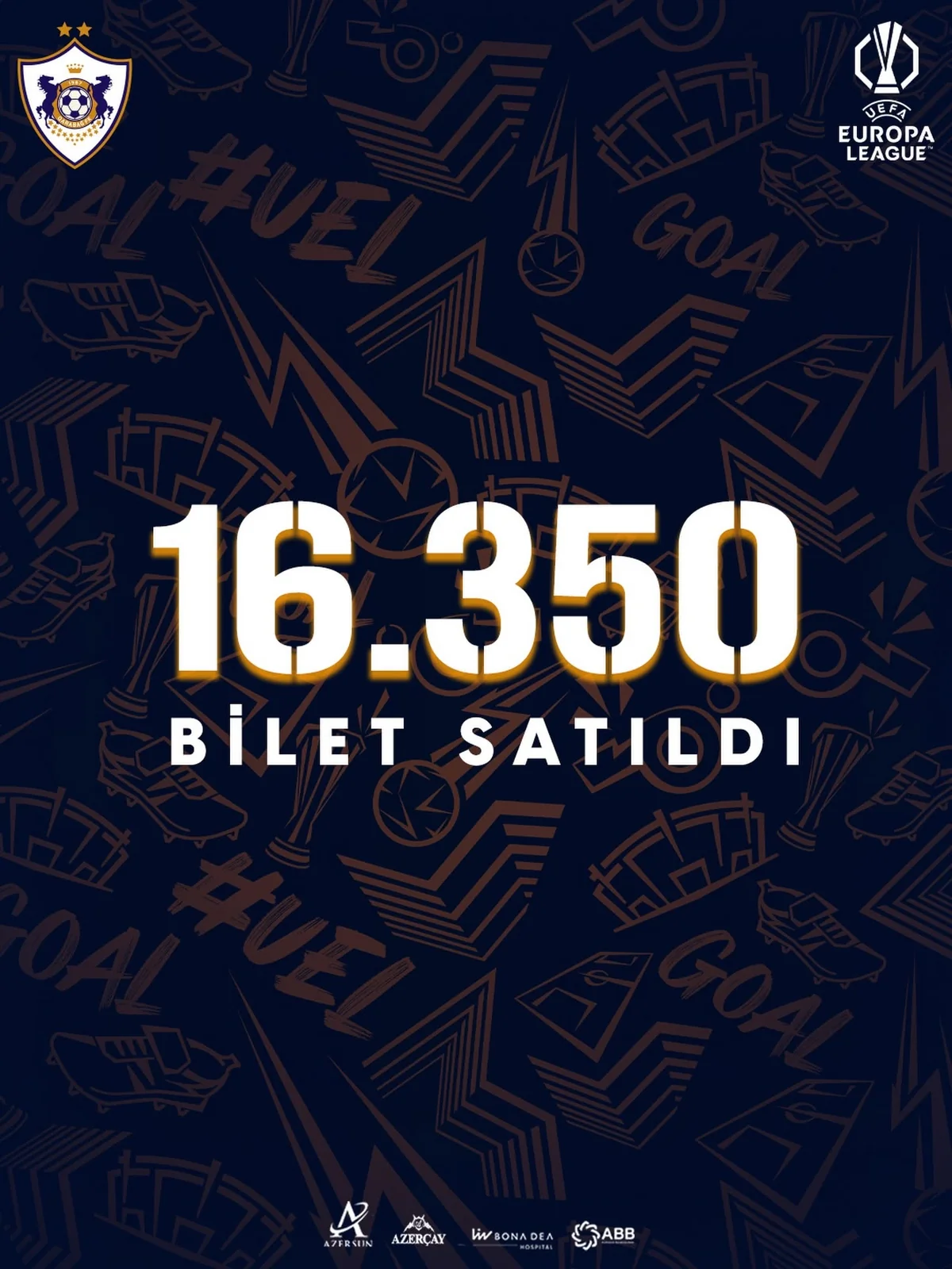 Qarabağ - Vestri oyununa indiyədək 16 350 bilet satılıb