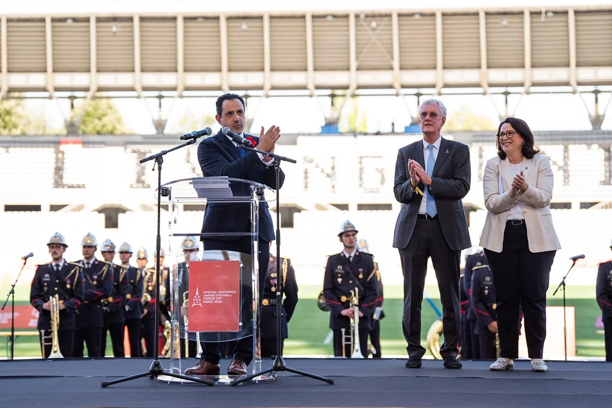 Xüsusi olimpiya birləşmiş futbol dünya kubokunun açılış mərasimi keçirilib
