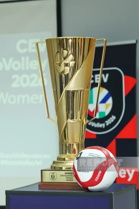 Avropa çempionatının kubokunun Bakıda təqdimat mərasimi keçirilib