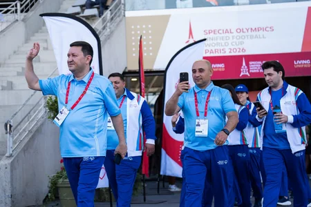 Xüsusi olimpiya birləşmiş futbol dünya kubokunun açılış mərasimi keçirilib